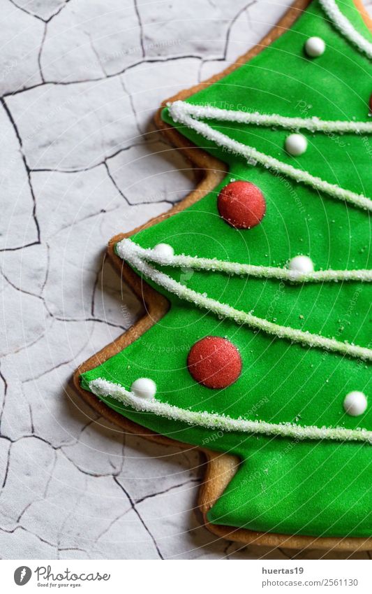 Weihnachtsgebäck auf Holztisch Lebensmittel Kuchen Dessert Süßwaren Ferien & Urlaub & Reisen Dekoration & Verzierung Feste & Feiern Familie & Verwandtschaft