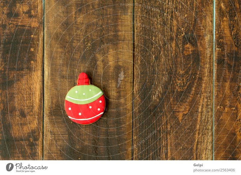 Leckere Weihnachtskekse Dessert Kräuter & Gewürze Winter Dekoration & Verzierung Tisch Feste & Feiern Weihnachten & Advent Holz Ornament lecker braun grün rot