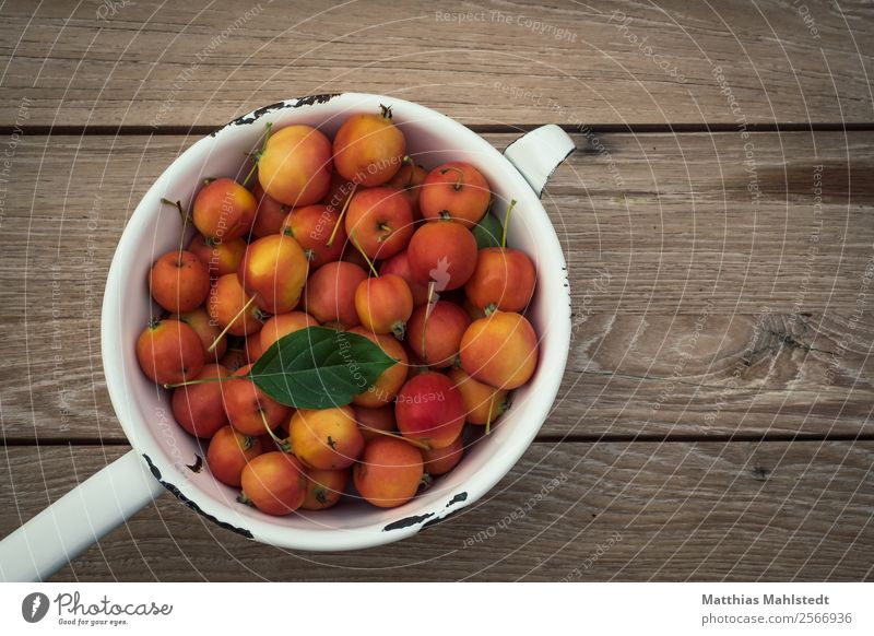 Apfelernte Lebensmittel Frucht Ernährung Schalen & Schüsseln Sieb Holz einfach frisch Gesundheit lecker natürlich saftig orange rot genießen nachhaltig Natur