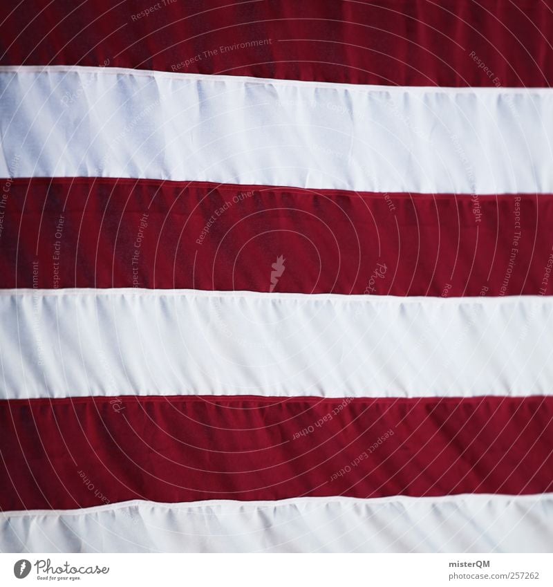 USA USA! Zeichen ästhetisch Linie Linienstärke Stars and Stripes US-Armee Amerika Amerikaner Fahne Nationalitäten u. Ethnien Nationalfeiertag rot weiß Symmetrie