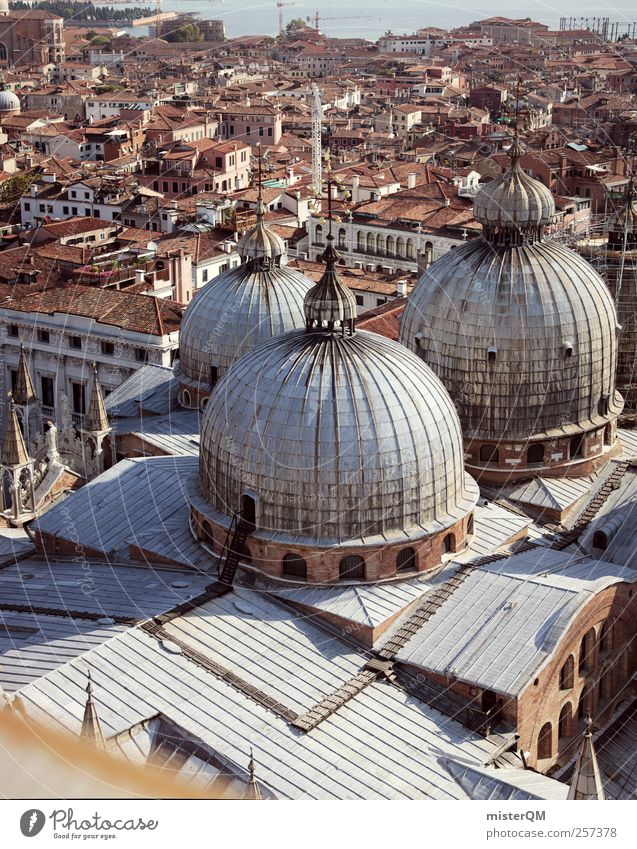 Markusdom XXL. Kunst ästhetisch Dach Kirche Venedig Veneto San Marco Basilica Turm Ferne Aussicht Italien Ferien & Urlaub & Reisen Urlaubsort Städtereise