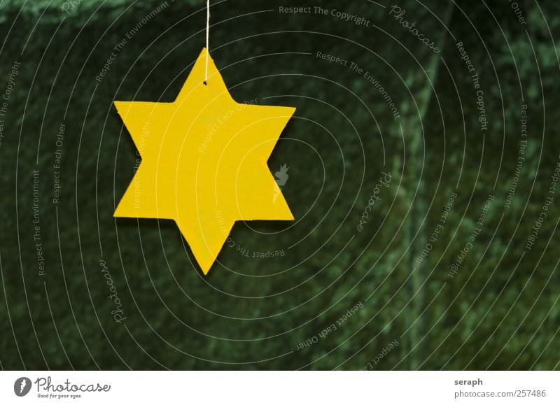 Stern Stern (Symbol) shaped wood gelb Oberfläche Produkt Material Grundriss Grafik u. Illustration striking Weihnachten & Advent Symbole & Metaphern Piktogramm