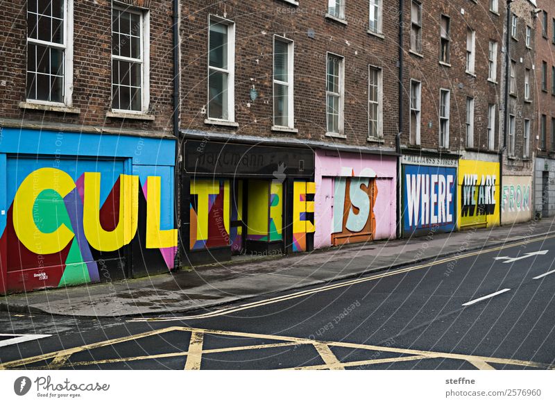Kultur ist Kunst Identität Heimat Popkultur Limerick Farbfoto mehrfarbig Außenaufnahme Menschenleer