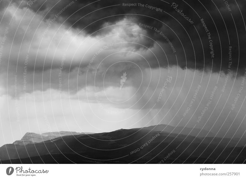 Nach dem Regen Umwelt Natur Landschaft Wolken Gewitterwolken Klima schlechtes Wetter Unwetter Wind Sturm Alpen Berge u. Gebirge Abenteuer ästhetisch einzigartig