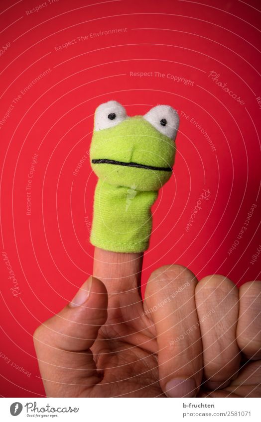 So ein Frosch Kindererziehung Kindergarten Hand Finger Theaterschauspiel Schauspieler Puppentheater gebrauchen Bewegung festhalten Kommunizieren Spielen