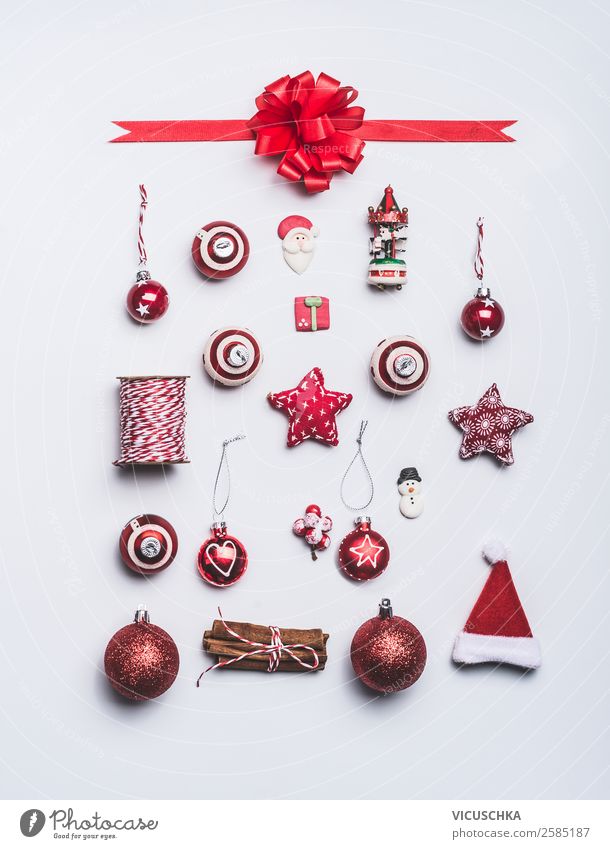 Weihnachten Dekoration Objekte auf weiß kaufen Stil Design Winter Dekoration & Verzierung Feste & Feiern Weihnachten & Advent Zeichen Ornament Tradition