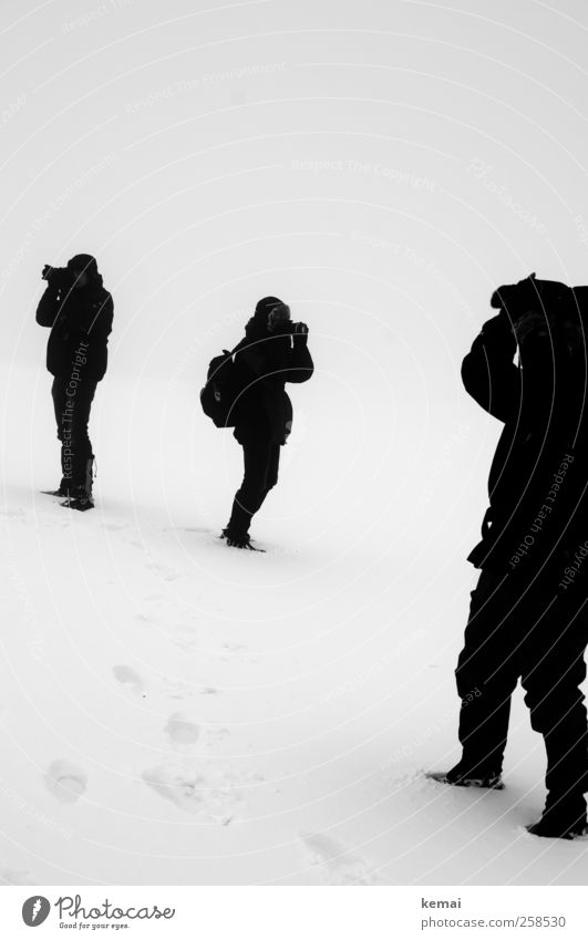 Baumloben | Buchen suchen Freizeit & Hobby Fotografieren Mensch maskulin Frau Erwachsene Mann Leben Körper Arme Beine 3 Menschengruppe Umwelt Eis Frost Schnee