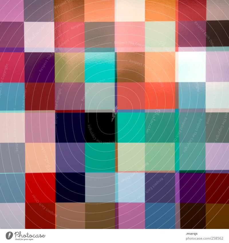 Pixel Lifestyle Stil Design außergewöhnlich Coolness trendy modern schön verrückt mehrfarbig Farbe Kreativität Raster Mosaik Fliesen u. Kacheln Doppelbelichtung