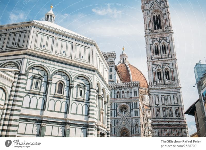 Florenz Stadt blau grau silber türkis Kathedrale Tourismus alt ästhetisch Italien Kirche Glaube Religion & Glaube Bauwerk Kunstwerk Farbfoto Außenaufnahme