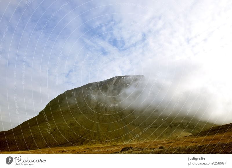 Island Umwelt Natur Landschaft Himmel Wolken Klima Wetter Hügel Felsen Berge u. Gebirge Vulkan natürlich wild weich braun Farbfoto Außenaufnahme Menschenleer
