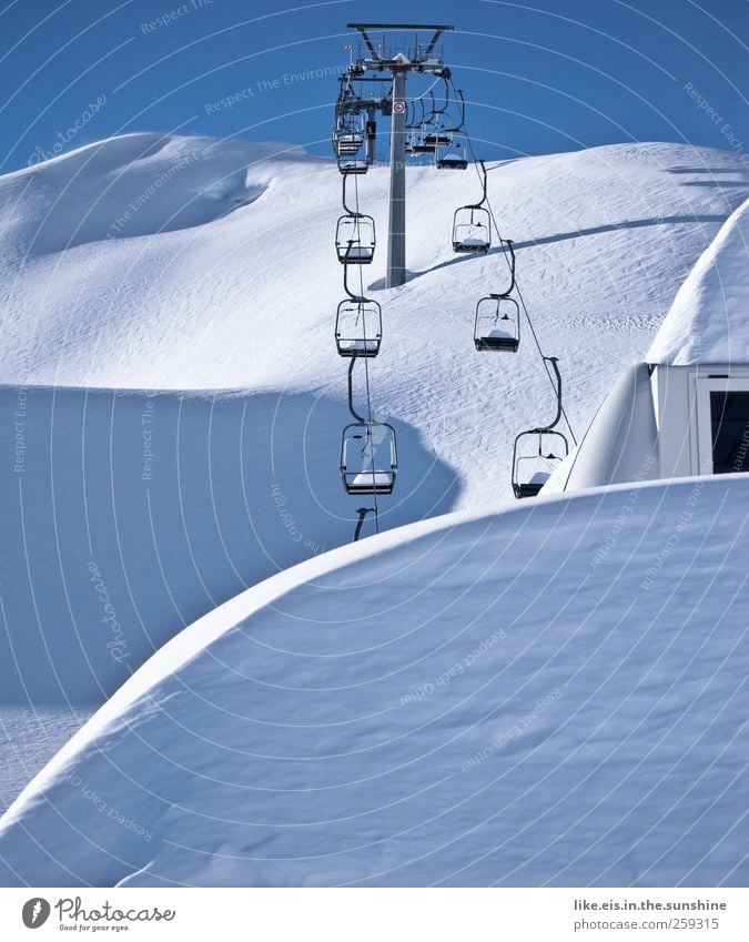 das frühe aufstehn lohnt sich! Ferien & Urlaub & Reisen Winterurlaub Skier Skipiste Umwelt Natur Landschaft Himmel Wolkenloser Himmel Schönes Wetter Eis Frost