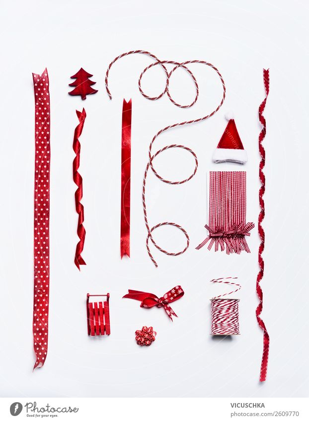 Rote Schleifen für Weihnachtsdekoration kaufen Stil Design Dekoration & Verzierung Veranstaltung Feste & Feiern Weihnachten & Advent Ornament Tradition Sale