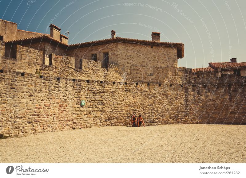 Carcassonne XI Ferien & Urlaub & Reisen Tourismus Ausflug Abenteuer Ferne Freiheit Städtereise Sommerurlaub Südfrankreich Frankreich Stadtrand Haus Bauwerk