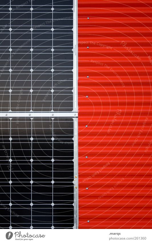 Power Industrie Energiewirtschaft Fortschritt Zukunft High-Tech Erneuerbare Energie Sonnenenergie Solarzelle Klimawandel rot Wandel & Veränderung Sauberkeit