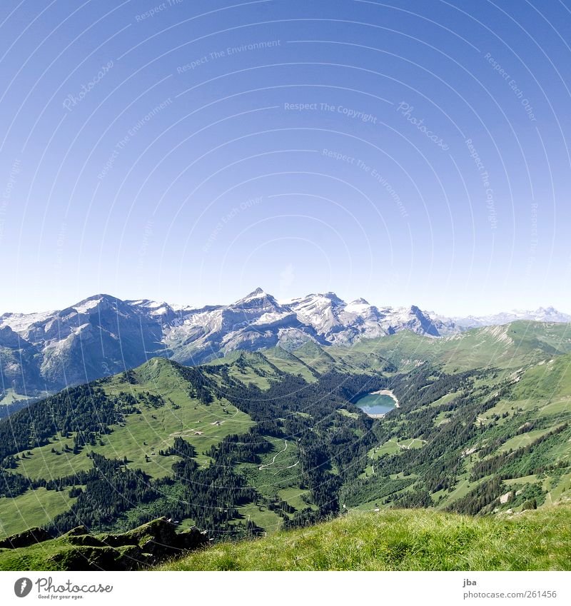 Arnensee harmonisch Erholung ruhig Ausflug Expedition Berge u. Gebirge Klettern Bergsteigen Natur Landschaft Urelemente Luft Wasser Wolkenloser Himmel
