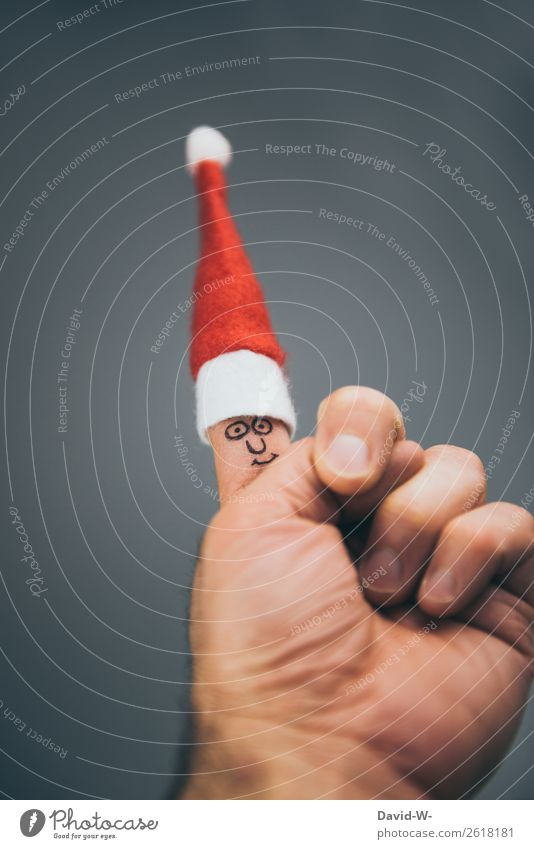 Nikolausmütze Spielen Kinderspiel Feste & Feiern Weihnachten & Advent Kindererziehung Mensch maskulin Mann Erwachsene Kindheit Leben Hand Finger 1 Kunst