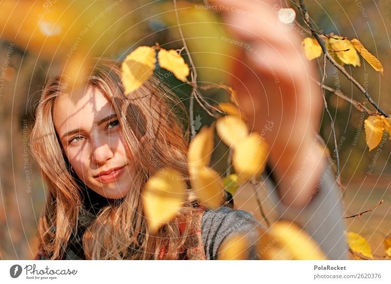 #A# HerbstLicht 1 Mensch ästhetisch Herbstlaub herbstlich Herbstfärbung Herbstbeginn Herbstwald Herbstwetter Herbstlandschaft Model Modellfigur Blick