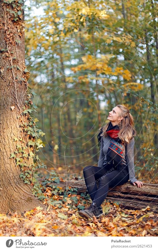 #A# HerbstGenießen Umwelt Natur ästhetisch sitzen genießen Naturschutzgebiet herbstlich Herbstlaub Herbstwald erhalten nachhaltig Jugendliche Zukunft Wald