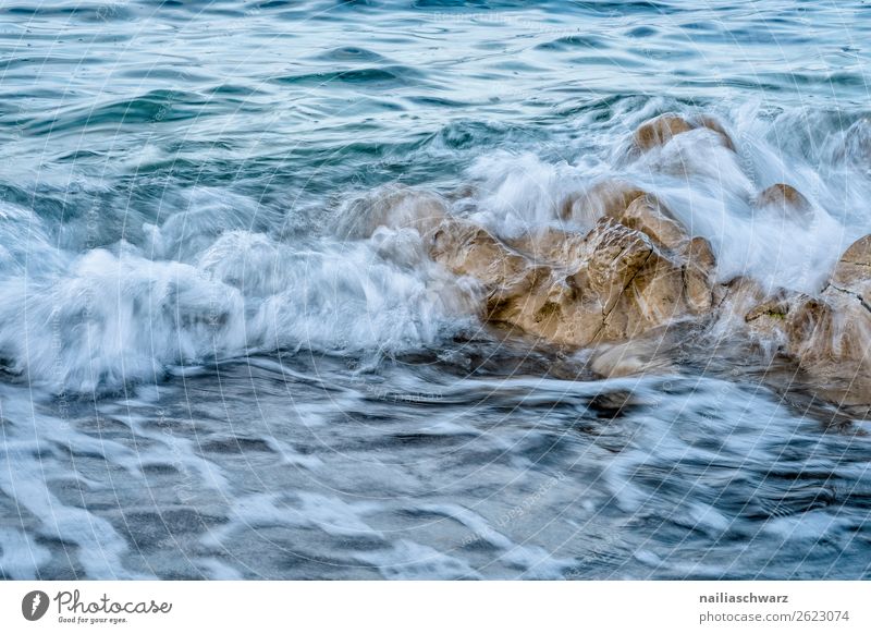 Strand auf Kreta Ferien & Urlaub & Reisen Sommer Meer Insel Wellen Umwelt Natur Landschaft Wasser Wärme Felsen Küste Seeufer Mittelmeer Griechenland nass