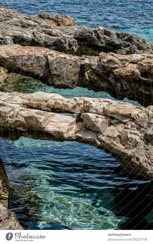 Kreta Ferien & Urlaub & Reisen Sommer Sommerurlaub Strand Natur Landschaft Wasser Schönes Wetter Wärme Felsen Küste Meer Insel Mittelmeer Griechenland frisch