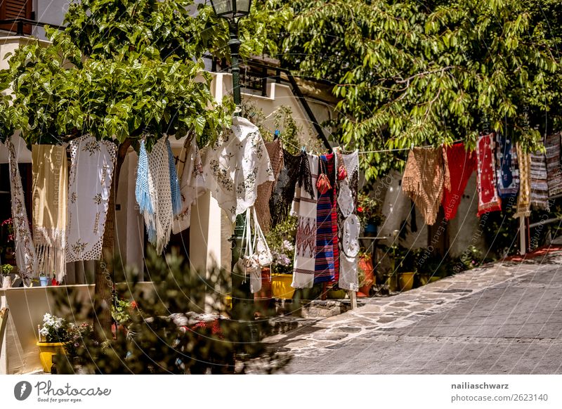 Einkaufsstraße auf Kreta Lifestyle kaufen Handarbeit Ferien & Urlaub & Reisen Tourismus Ausflug Ferne Sommer Sommerurlaub Natur Crete Griechenland Dorf