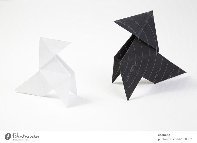 Zwei Origami-Bögen Design Freizeit & Hobby Handarbeit Freiheit Dekoration & Verzierung Handwerk Fliege Vogel machen einfach frei weiß Glaube Religion & Glaube