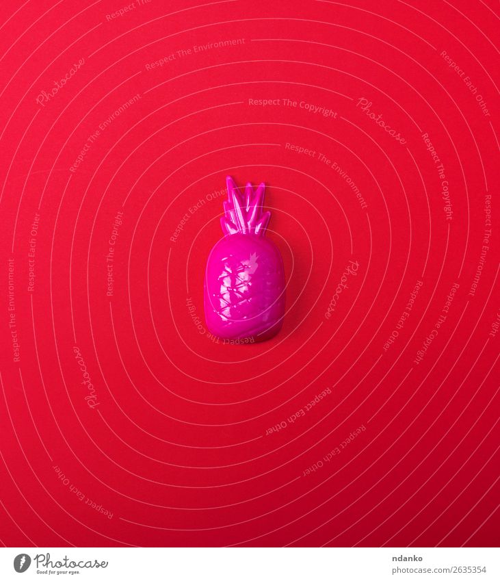 rosa Kunststoff Ananas Kinderspielzeug Frucht Design Spielen Dekoration & Verzierung Spielzeug hell oben rot Farbe Freude Hintergrund Objektfotografie Aussicht
