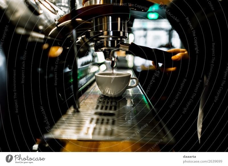 Morgenkaffee 8 Getränk Kaffee Latte Macchiato Espresso Becher Kaffeemaschine Café Kantine elegant Stil Design Freude Leben harmonisch Freizeit & Hobby Abenteuer