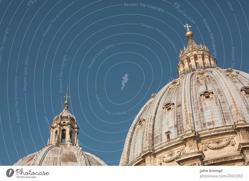 XXI Rom - Die vatikanische Kuppelshow Petersdom Vatikan Religion & Glaube Sehenswürdigkeit Italien historisch Kirche Wahrzeichen Himmel Tourismus Farbfoto