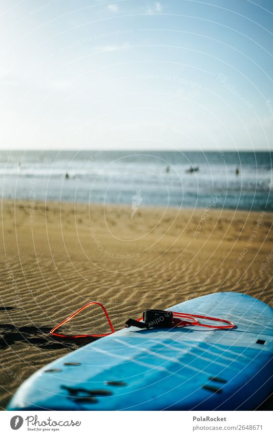 #AS# Day Off Kunst ästhetisch Surfen Surfer Surfbrett Surfschule Strand Strandleben Sand Sandstrand Ferien & Urlaub & Reisen Wassersport Sport Urlaubsfoto