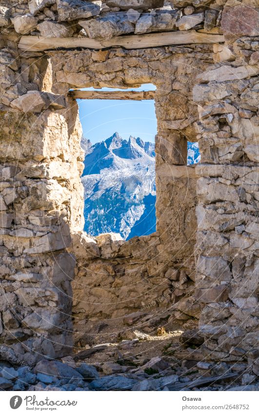 Rifugio Popena Italien Südtirol Alpen Berge u. Gebirge Felsen Gebäude Gipfel Landschaft Dolomiten wandern Bergsteigen Klettern Natur Hütte Alm Zerstörung