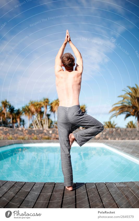 #AS# Chill' ma deine Basis Mensch maskulin ästhetisch Yoga üben Sport-Training Fitness Erwachsenenbildung Trainingshose Meditation Körperhaltung Körperspannung