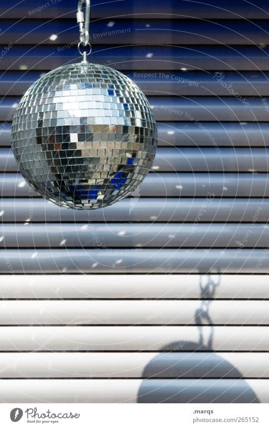 Disco Lifestyle Stil Design Nachtleben Party Veranstaltung Musik Club Diskjockey ausgehen Feste & Feiern clubbing Tanzen Geburtstag Discokugel Linie Streifen