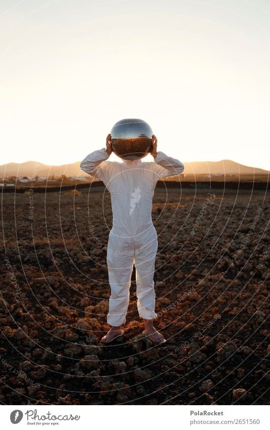 #AS# bereit! Kunst ästhetisch Helm Helmdach Astronaut Astronomie Astrologie Astrofotografie Kostüm Karnevalskostüm Mars Marslandschaft Marsianer verkleidet