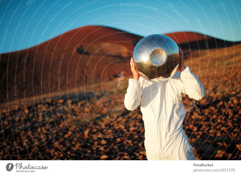 #AS# ALIEN Kunst ästhetisch Astronaut Astronomie Weltall Mars Marslandschaft Marsianer Außerirdischer Salatschüssel Fuerteventura Kostüm fremd Fremder