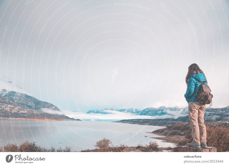 Der Perito Moreno Gletscher Ferien & Urlaub & Reisen Winter Schnee Berge u. Gebirge Natur Landschaft Himmel Park Hügel See blau weiß moreno Argentinien