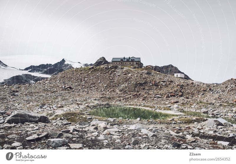 Braunschweiger Hütte | E5 Abenteuer Berge u. Gebirge wandern Natur Landschaft Herbst Eis Frost Schnee Alpen Gipfel Gletscher Gebirgssee hoch ruhig Einsamkeit