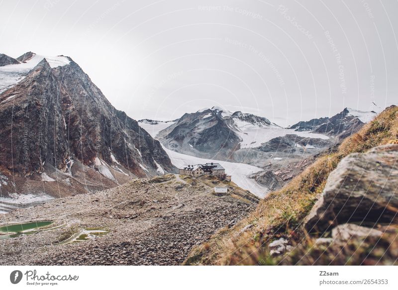 Braunschweiger Hütte | E5 Berge u. Gebirge wandern Natur Landschaft Herbst Schnee Alpen Gipfel Gletscher gigantisch hoch natürlich ruhig Abenteuer Einsamkeit