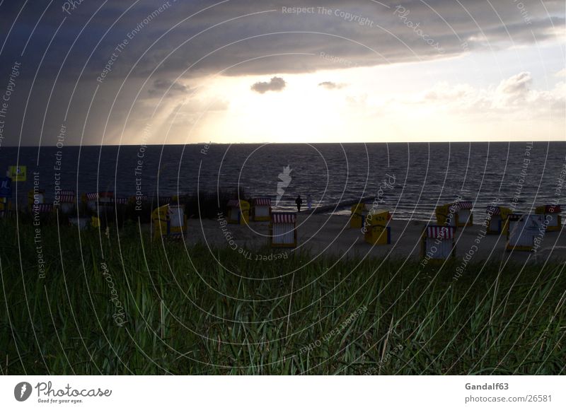 Cuxiland-Impressionen 2 Meer Unwetter Strand Cuxhaven Licht Europa Nordsee Gewitter