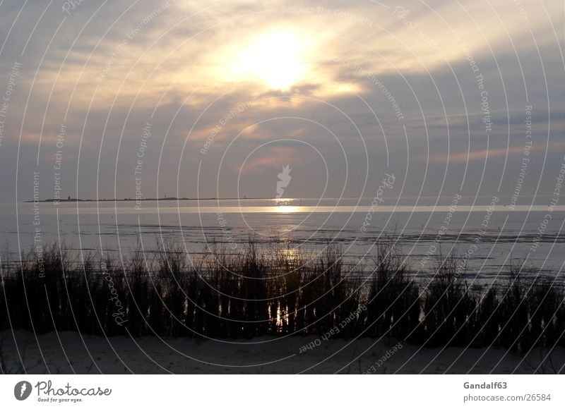 Cuxiland-Impressionen 1 Strand Sonnenuntergang Cuxhaven Romantik Licht Meer Europa Nordsee