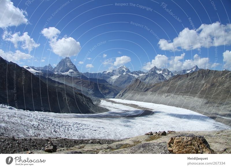 Verstecktes Matterhorn sportlich Freizeit & Hobby Ferien & Urlaub & Reisen Tourismus Ausflug Abenteuer Freiheit Sommer Sommerurlaub Sonne Schnee