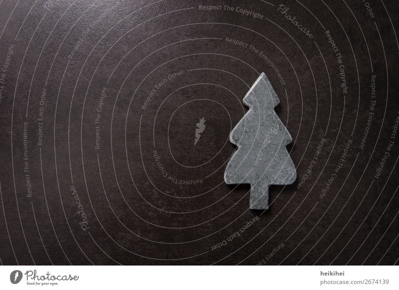 O Tannenbaum Kunst Baum Stein Symbole & Metaphern einfach modern grau schwarz Weihnachtsbaum Dekoration & Verzierung Weihnachten & Advent verschönern Postkarte