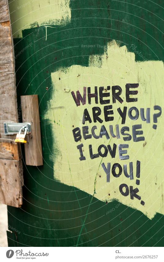 offline dating Baustelle New York City USA Stadt Menschenleer Ruine Tür Holz Zeichen Schriftzeichen Schloss Kommunizieren Gefühle Leidenschaft Sympathie Liebe