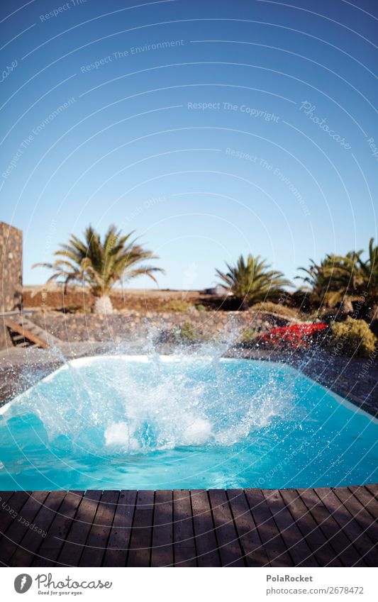 #AS# WasserSpaß Kunst ästhetisch Schwimmbad Ferien & Urlaub & Reisen Urlaubsfoto Urlaubsstimmung Urlaubsort Urlaubsgrüße platschen spritzen Freude spaßig