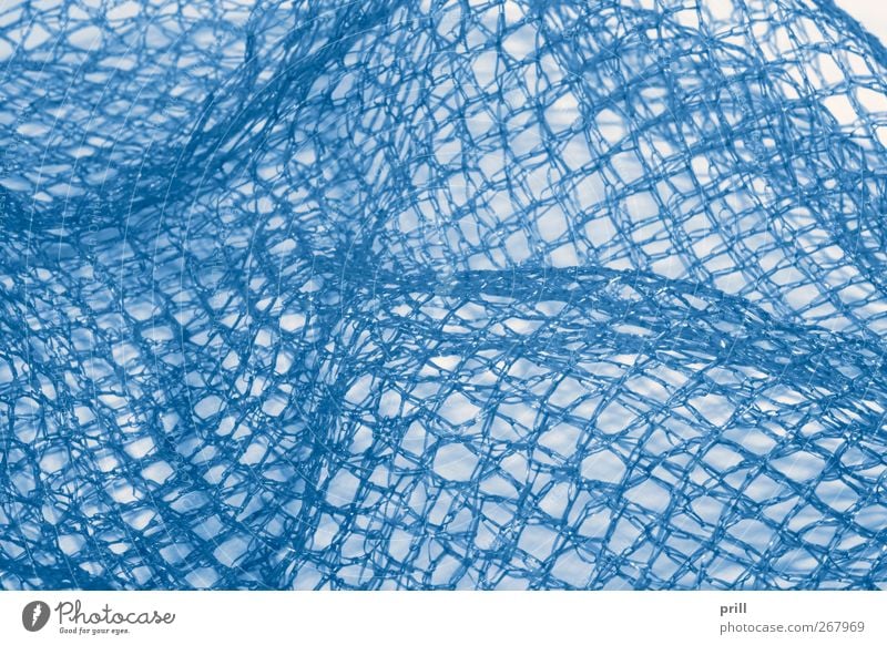 blue netting Hügel Stoff Netz blau beweglich kunststoff Hintergrundbild kringel Gitter Textilien gewebt Kurve bildschärfe formatfüllend filigran plastik