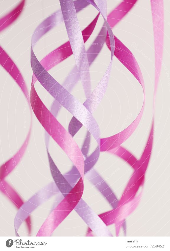 LadiesPartyDeko Lifestyle Freude Freizeit & Hobby Veranstaltung Feste & Feiern Geburtstag violett rosa Geschenkpapier hängend lockig schlangenförmig