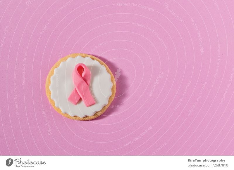 Rosa Schleife als Zeichen des Kampfes gegen Brustkrebs Design Gesundheitswesen Behandlung Frau Erwachsene Frauenbrust Erde Schnur rosa weiß Hoffnung Krebs