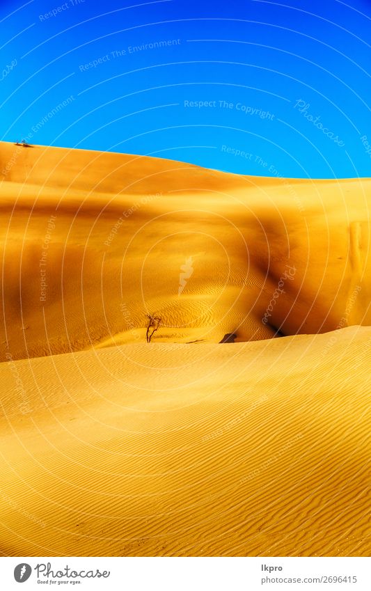 in der omanischen alten wüste reiben sie al khali das leere schön Ferien & Urlaub & Reisen Tourismus Abenteuer Safari Sommer Sonne Natur Landschaft Sand Himmel