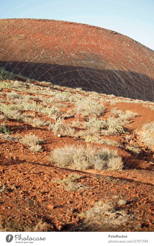 #AS# plant the mars Umwelt Natur Landschaft ästhetisch Landschaftsformen Mars karg Pflanze Fuerteventura Berge u. Gebirge Wärme rot Farbfoto Gedeckte Farben