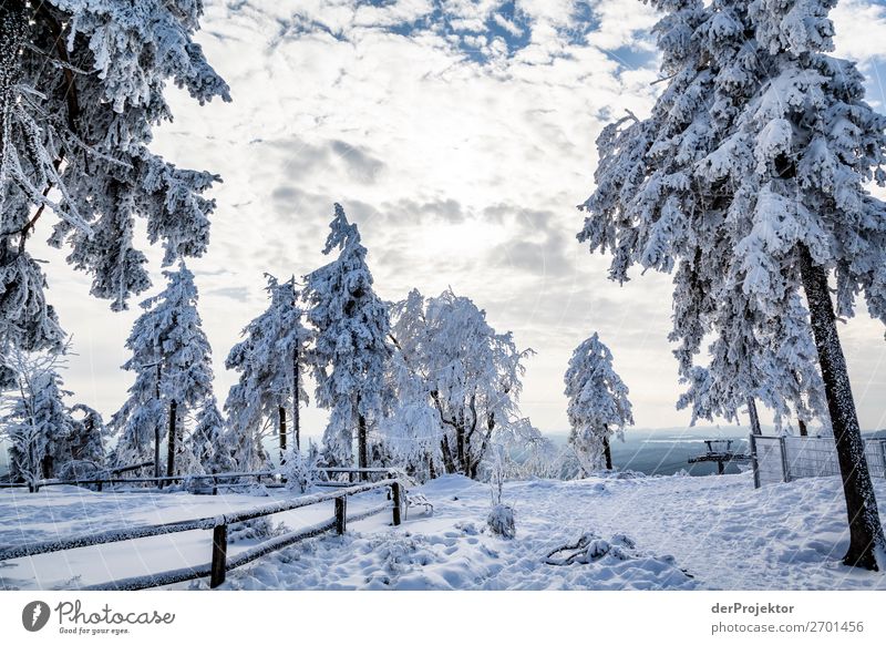 Mittag auf dem Wurmberg im Harz Ferien & Urlaub & Reisen Tourismus Ausflug Winterurlaub Berge u. Gebirge wandern Umwelt Natur Landschaft Schönes Wetter Eis